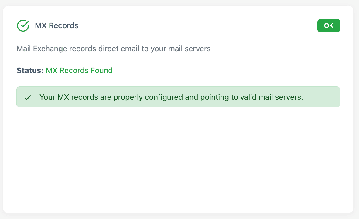 detect MX errors with sitealera.com